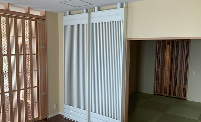 壁式の輻射式冷暖房