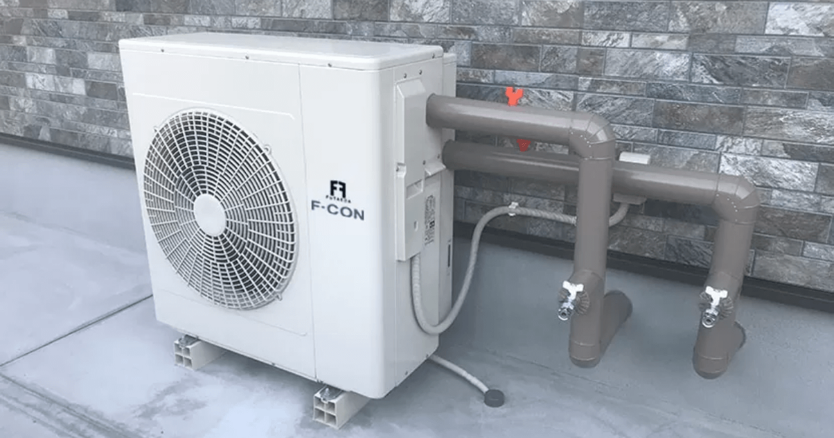 輻射式冷暖房のヒートポンプ室外機の種類と仕組み | F-CONラボ